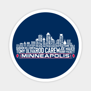 Minnesota Baseball Team All Time Legends, Minneapolis City Skyline Magnet